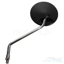 Linker Spiegel universal, silber-schwarz, Biketec BTMIR610L