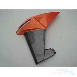 Linke Tankabdeckung orange silber Junak NK650