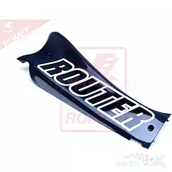 Rechte schwarze Schwellerabdeckung "Router"