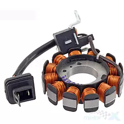 Stator Zündspule, Lichtmaschinenstator, 12 Spulen, RMS, Aprilia / Derbi / Piaggio / Vespa 50-100 4T