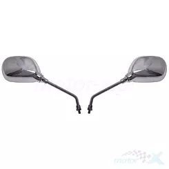 Spiegel Set M8 Rechtsgewinde + Rechts Chrom Tuning