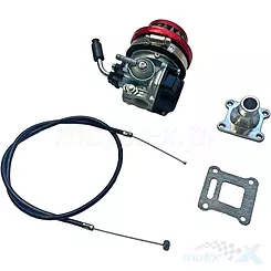 Vergaser + Ansaugkrümmer + Seilzug + Kegelfilter, Pocket Bike