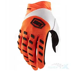 Offroad Motorradhandschuhe, fluoreszierend orange, 100 Percent (100%) Airmatic
