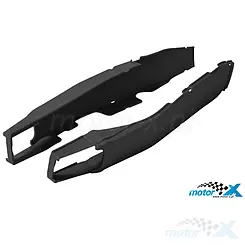 Schwingarmschützer Komplettset, Schwarz, Polisport