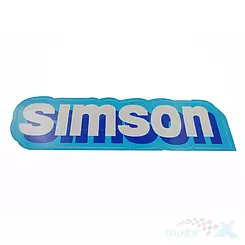 Tankaufkleber blau simson