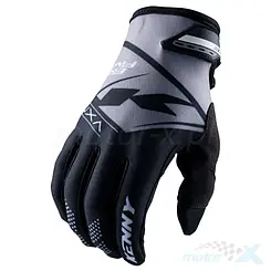 Offroad-Motorradhandschuhe für Kinder, grau-schwarz, Kenny Racing Brave Junior