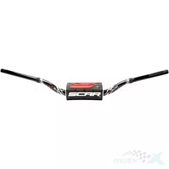 Lenker schwarz weiß mit schwarzem Schaumstoff, FATBAR 28.6mm, Scar Racing RC BEND S9112BKBK
