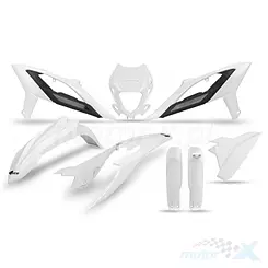 Karosserieschutz-Kit, Weiß-Schwarz, UFO Plast BEKIT801F043