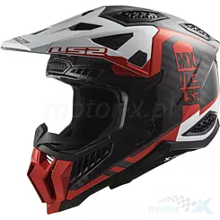 Offroad Helm LS2 MX703 Carbon X-Froce Victory Red White