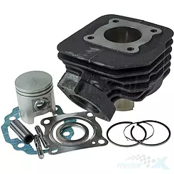 Zylinder komplett 40.00mm 50cc Gusseisen 12mm Bolzen Power Force Peugeot AC vertikal