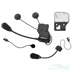 Montage-Kit für Sena 20S, 20S EVO, 30K Intercom mit universellem Mikrofon-Kit und schmalen Kopfhörern