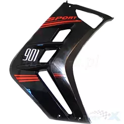 Vordere rechte Seitenabdeckung Schwarz Junak 901 Sport / 122 Sport
