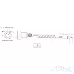 Verbindungskabel SM10 Sender mit Audioset Yamaha, Suzuki, Kawasaki, Harley-Davidson SENA