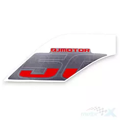 Tankpad-Aufkleber klein links rot QJMotor SRT 550 X