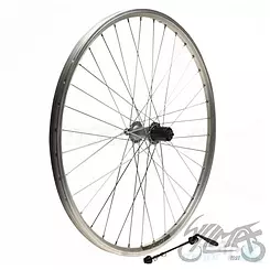 Hinterrad, Fahrradrad 26", ATB, Shimano Skorpion, silber, 8-9 Gänge