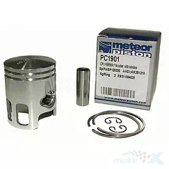 Kolben komplett 40.00/12/25.50 50cc Meteor mit Fenstern 1E40QMB/QMA Cpi / Keeway 50 2T AC