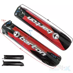 Rote Stoßdämpfer-Schutzhüllen Pit Bike Barton DB 27