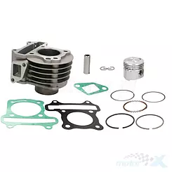 Kompletter Zylinder 44.00mm 60cc, Gusseisen, 13mm Kolbenbolzen, 139QMB/QMA (GY6 50) 4T