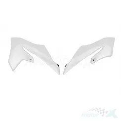 Weiße Kühlerschutzgitter UFO Plast Yamaha YZ 65