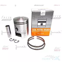 Kolben simson s-50/63 k20 oval 45,75 mm + ringe + bolzen + sicherungsringe; hersteller almot