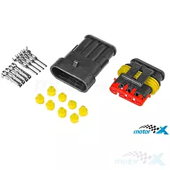 Würfel, elektrischer Stecker, hermetisch / Superseal, 4 Pins