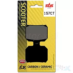 Bremsbeläge  Carbon SBS Dual Carbon Scooter 157CT