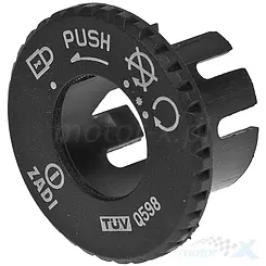 Schwarze Zündschlossabdeckung Beta / CPI / Malaguti / MBK / Keeway / Suzuki / Yamaha