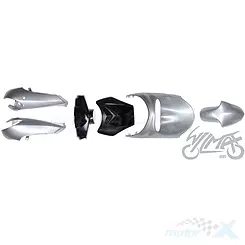 PLASTIK-KIT FÜR PEUGEOT VIVACity SCHWARZ SILBER
