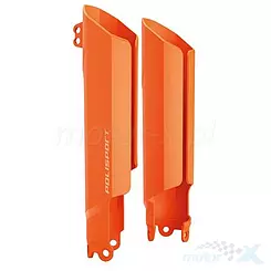 Gabelprotektoren vorne, Full Wrap, orange, Polisport