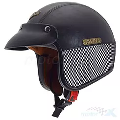 Offener Helm AWINA TN-8658 schwarz-gekarrt