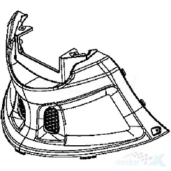 Zentrale Abdeckung unter dem Sitz schwarz N1R Kymco Like New