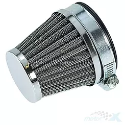 Luftfilter konisch 60mm 0° chrom