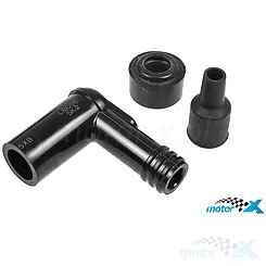Zündkerzenstecker NGK LB05E, schwarz, für 14mm Gewinde, SAE, 90°