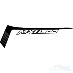 AUFKLEBER "C" RECHTES VORDERES SCHUTZBLECH MXU 300 NEW 86563-AGA2-E60-T02 MXU 300 I T3B