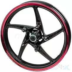 Vorderrad 2.50x17" Schwarz-Bordeaux Junak 124 / 903