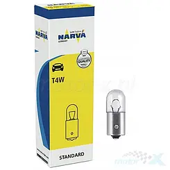 Glühbirne T4W BA9S 12V 4W weiß, Narva