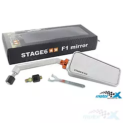 Spiegel Stage6 F1 Style M8, rechts, Aluminium