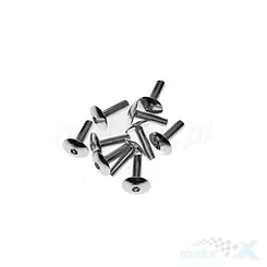 Befestigungsschraube für Abdeckungen, M6x20mm, Silber, Dekorativ, 1 Stück