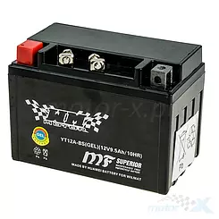 Gel-Batterie WM Motor WT12A-BS (YT12A-BS) 12V 10Ah 150x87x105mm 120CCA