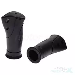 Lenkergriffe, Fahrrad, Gummi, ergonomische Form, schwarz