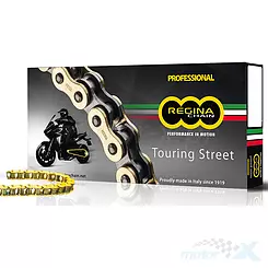 Antriebskette 530ZRT, Z-Ring, bis 1000ccm, Nietschloss, Gold, Regina Touring Street [Gruppe]
