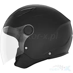 Kinder Offener Jethelm Nox N710 Schwarz Matt