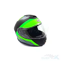 Klapphelm mit Visier Vcan V272 Wave Matt Schwarz-Grün-Grau