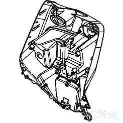 Innere Frontverkleidung grau 93P Kymco Like New