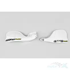 Weiße Handprotektoren UFO Plast Yamaha YZ / YZF / WRF