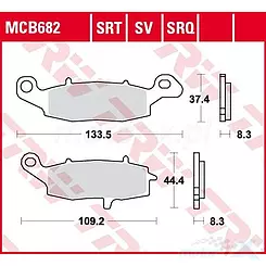 Sinter Track KH229 TRW Lucas  MCB682TRQ Bremsbeläge