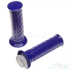 Lenkergriffe Set 075 Blau mit Gaszugmanschette