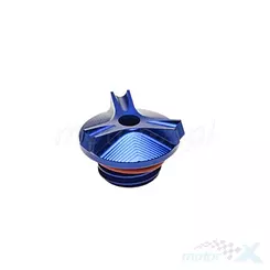 Öldeckel, M20x2.5mm, Blau, Leoshi, Honda / Voge / Ducati