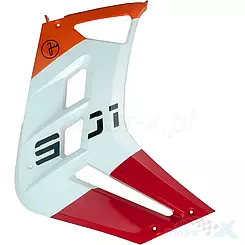 Vordere rechte Seitenabdeckung orange-weiß-rot Junak 901 Sport / 122 Sport