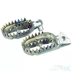 Fahrer Fußrasten Set, Titan, 2 Stück, Scar Racing GRIPPER S7516